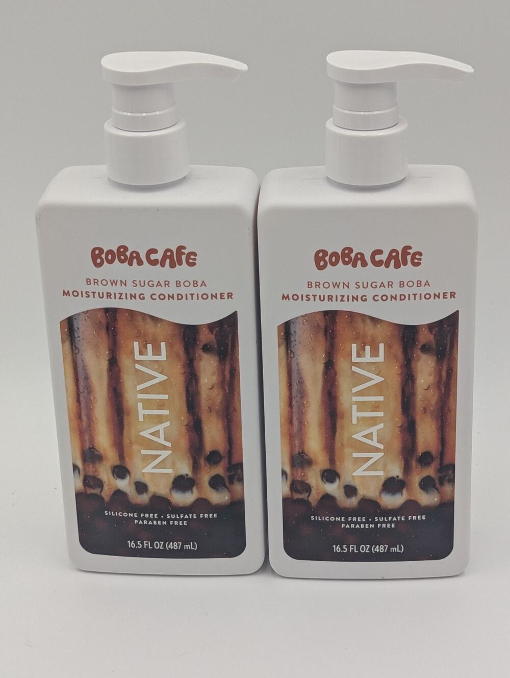 2-Pack Native Moisturizing Conditioner Boba Cafe Brown Sugar Sulfate Free New